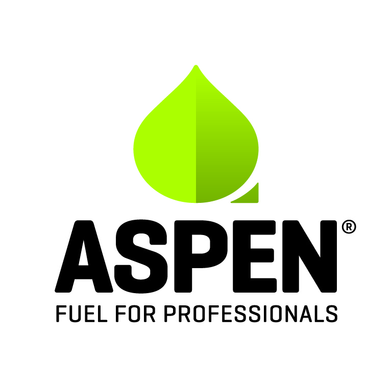 Aspen fuel for professionals logo.
