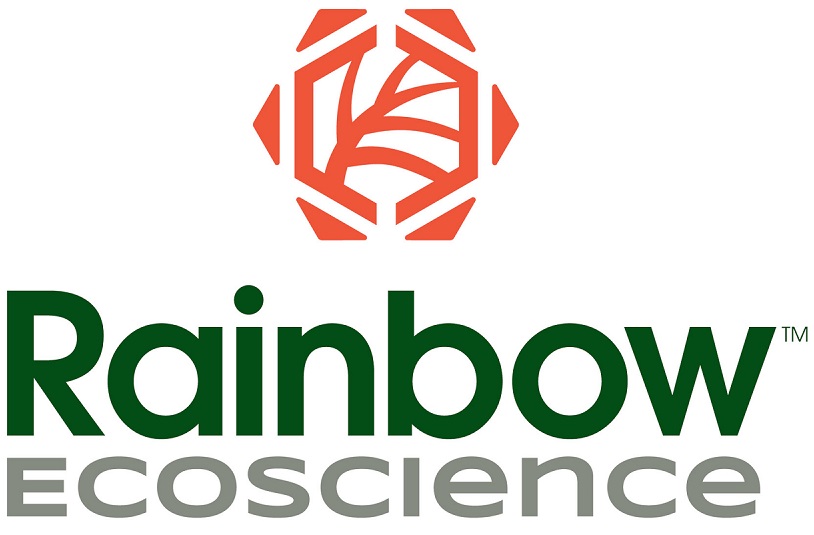Rainbow ecoscience logo.