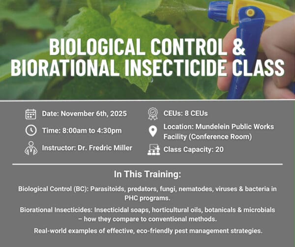 AT: Biological Control & Biorational Insecticide – 11/6/25 | Biological ...